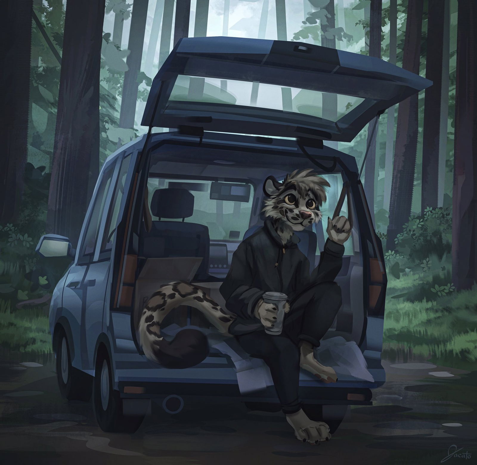 Furry camping trip