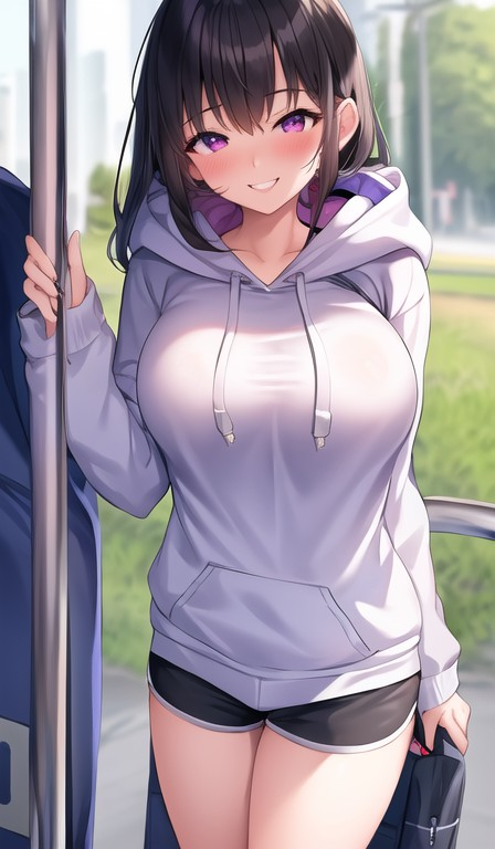 Girl in the bus