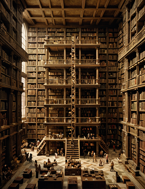 The Library of Babel - Explore this AI Chatbot on Spicychat