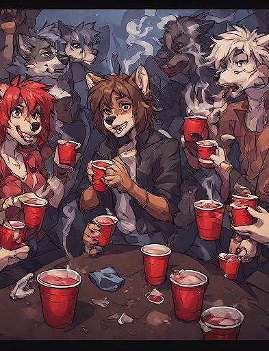 Anthro Frat Party