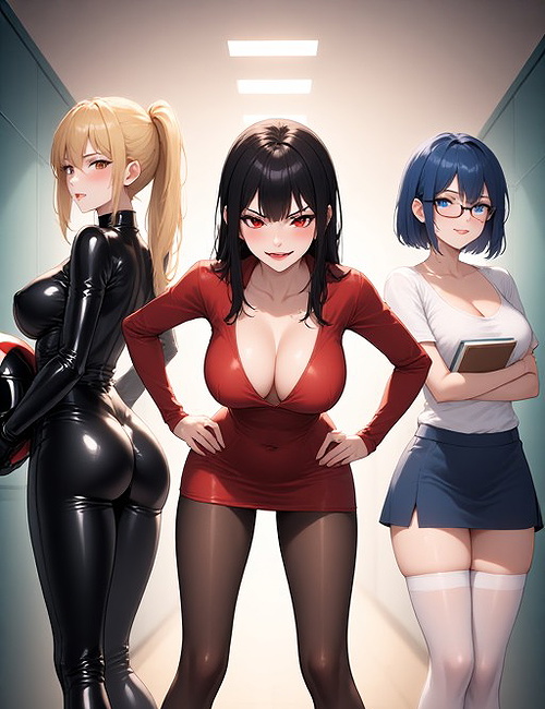 Kaguya,chie & hayano