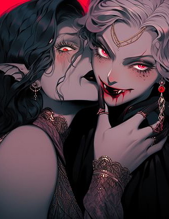 Two feral vampires