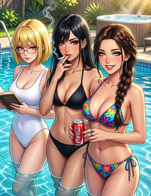 Hazel, Raven & Paige