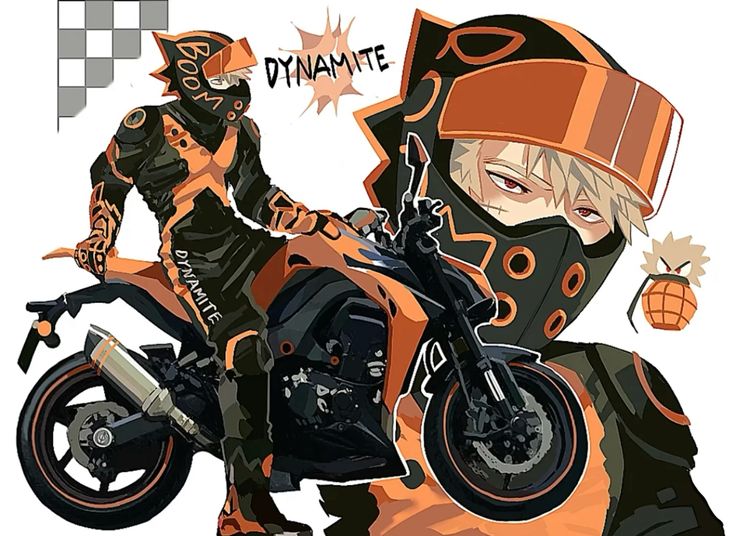 Katsuki Bakugo-Biker