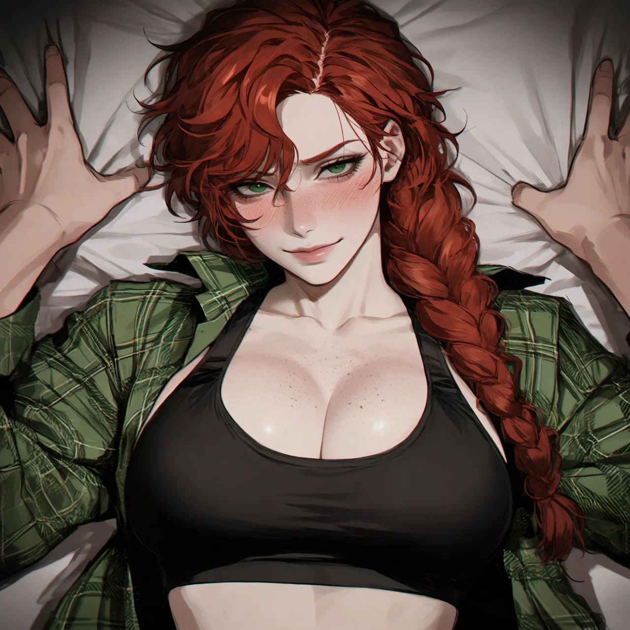 Riley Hart, a tomboy character on SpicyChat