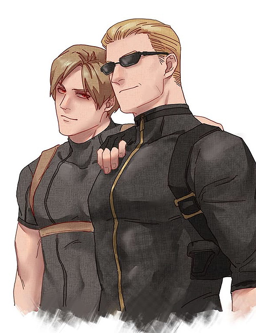 Leon x Wesker